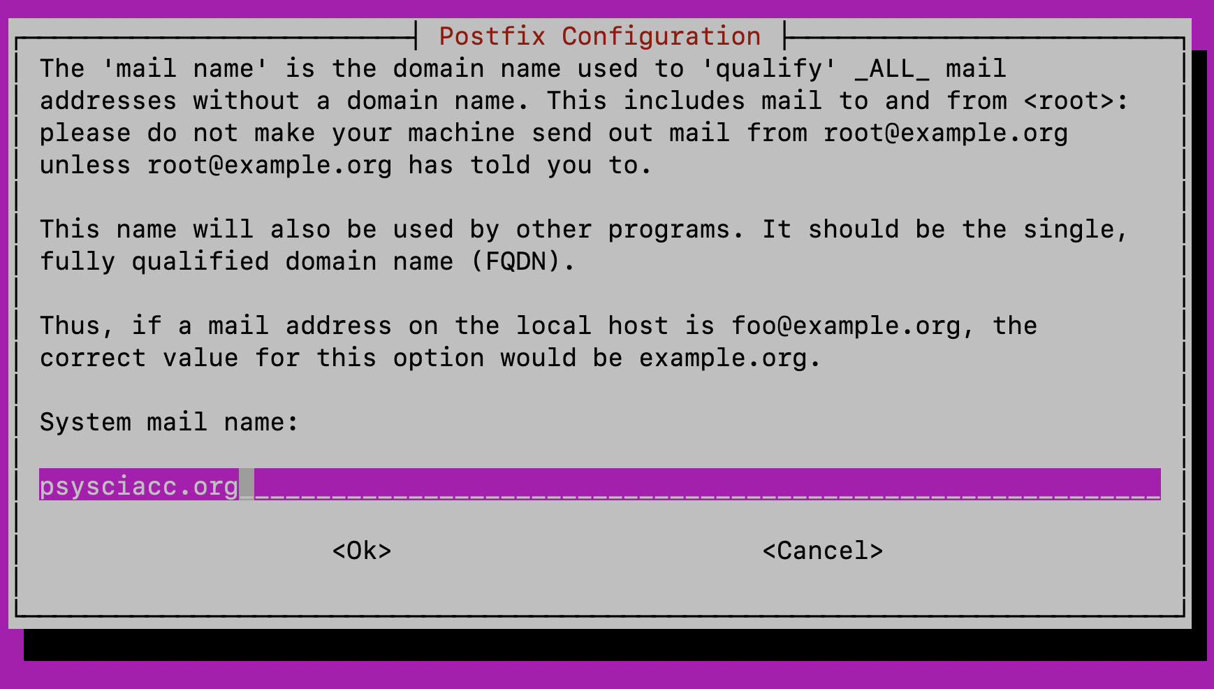 email setup